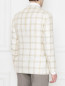 Двубортный пиджак из шерсти и шелка с узором "клетка" Isaia  –  МодельВерхНиз1