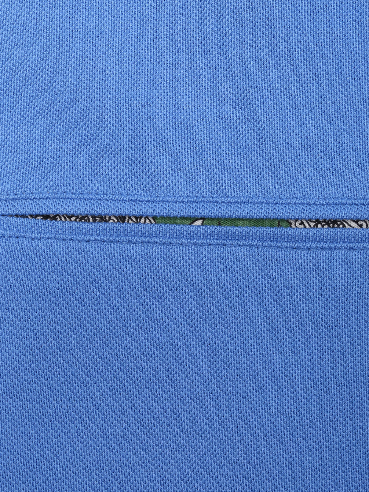 Поло из хлопка с короткими рукавами Van Laack  –  Деталь1  – Цвет:  Синий