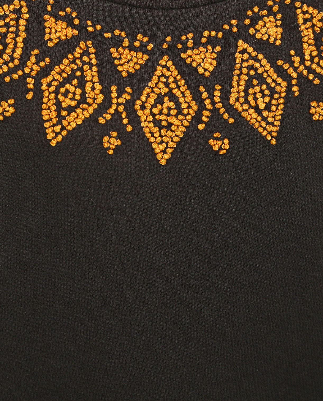 Свитшот из хлопка с вышивкой Leon&Harper  –  Деталь  – Цвет:  Черный