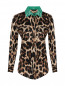 Блуза из шелка с узором Forte Dei Marmi Couture  –  Общий вид