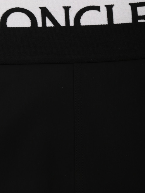 Легинсы на резинке с логотипом Moncler - Деталь