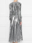 Платье вышитое пайетками, со сборкой на талии MSGM  –  МодельВерхНиз1