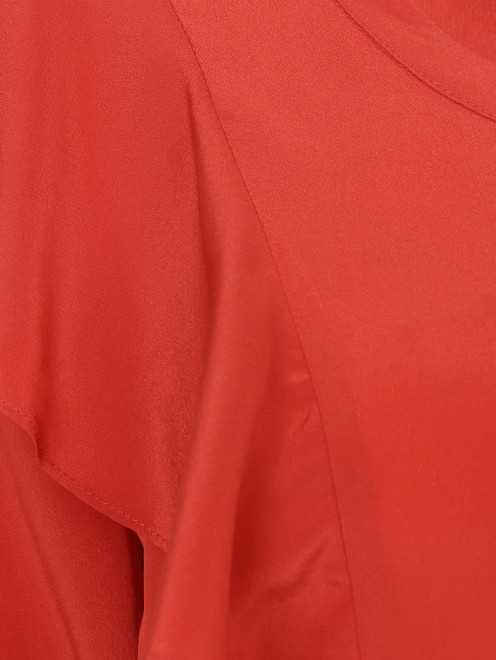Блуза из шелка с длинным рукавом - Деталь