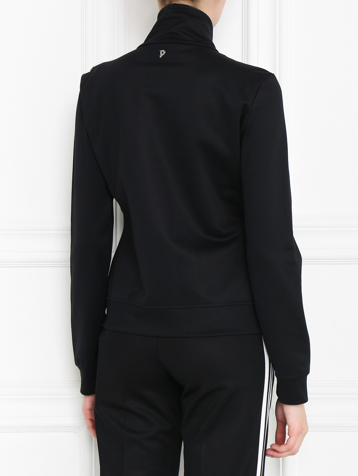 куртка на молнии с брелком Dondup  –  МодельВерхНиз1  – Цвет:  Черный