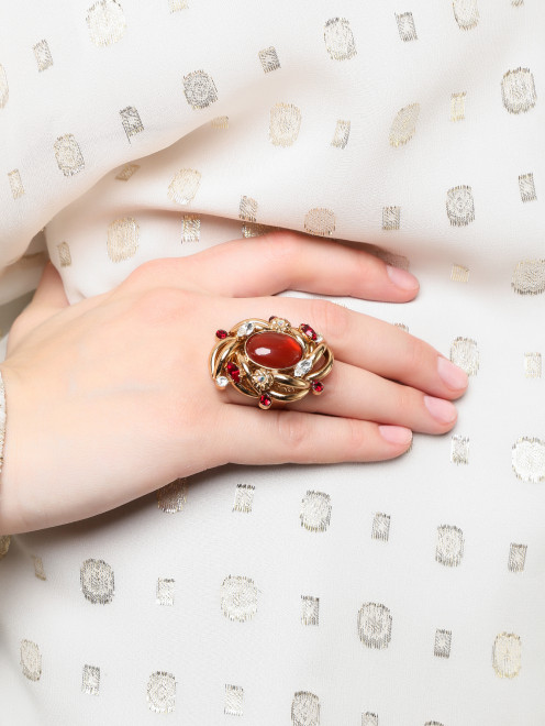 Кольцо с полудрагоценными камнями Dueci Bijoux - МодельОбщийВид