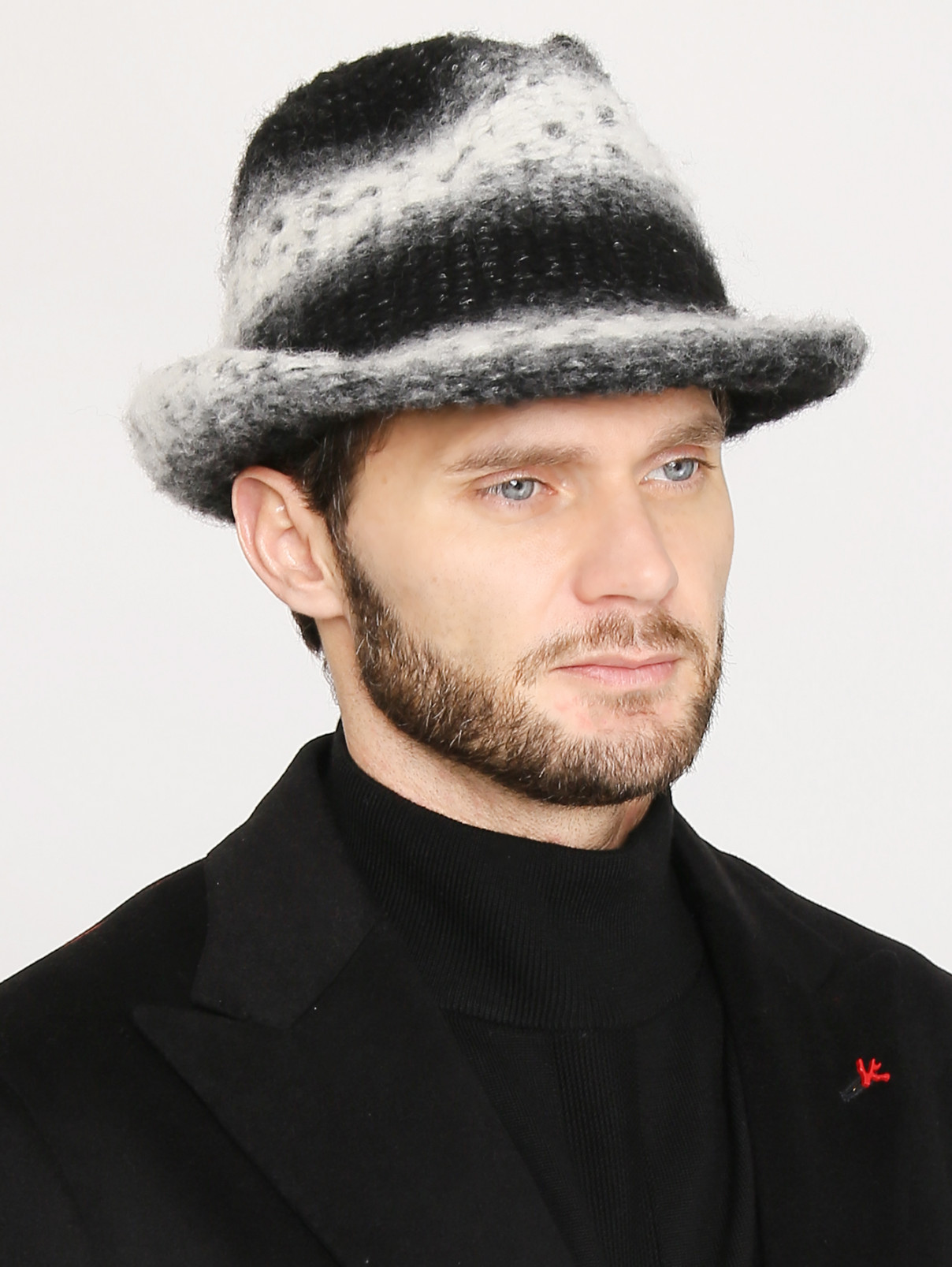 Шляпа с узором Paul Smith  –  МодельОбщийВид  – Цвет:  Черный