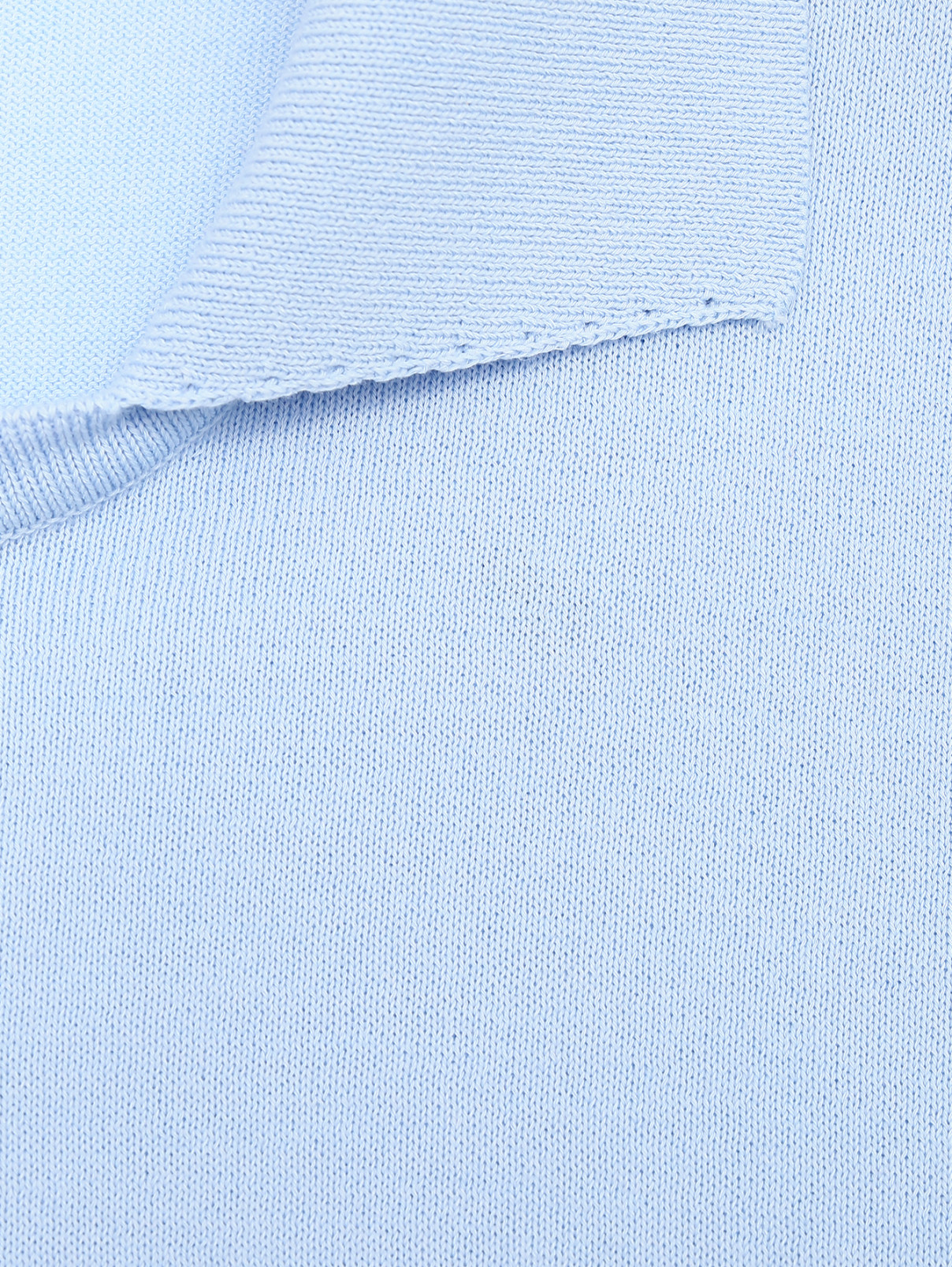 Джемпер из хлопка однотонный Kangra Cashmere  –  Деталь  – Цвет:  Синий