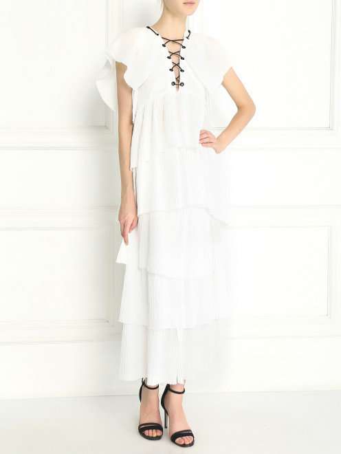 Платье из хлопка с декором Sonia Rykiel - Модель Общий вид