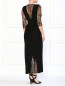 Трикотажное платье-макси с кружевными рукавами 3/4 Lil pour l'Autre  –  Модель Верх-Низ