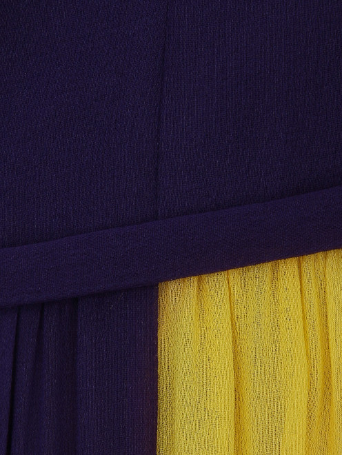 Платье ассиметричное из двухцветного шелка - Деталь1