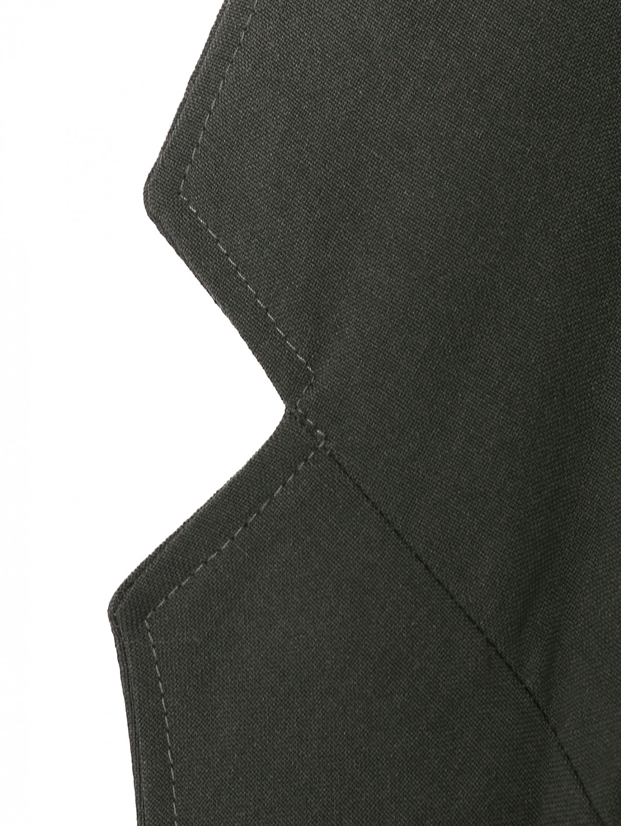 Пиджак из шерсти с накладными карманами Etudes  –  Деталь1  – Цвет:  Зеленый