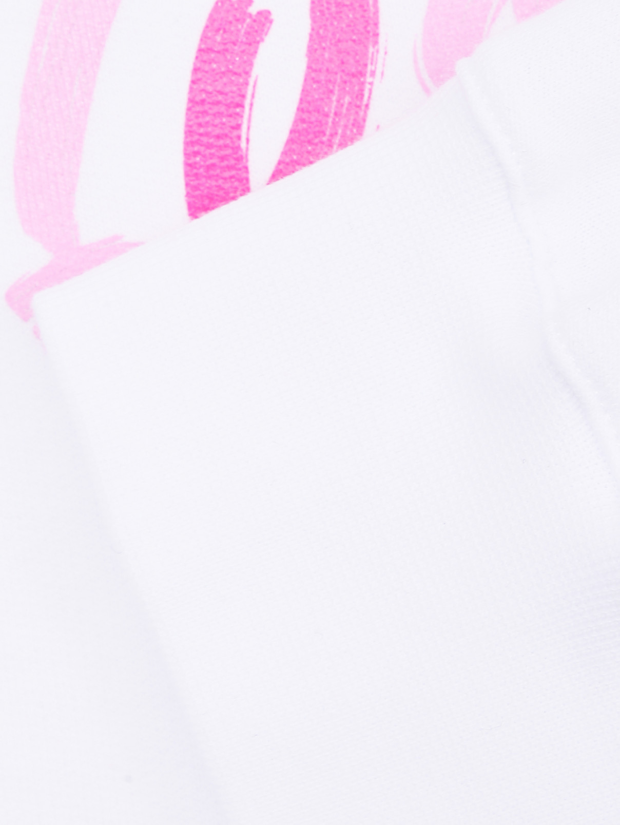 Свитшот с оборками на рукавах и принтом Philosophy di Lorenzo Serafini  –  Деталь1  – Цвет:  Белый