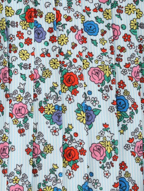 Плиссированная юбка с цветочным узором - Деталь1