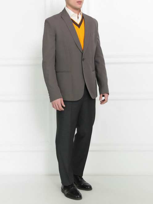 Пиджак однобортный из хлопка Antonio Marras - Модель Общий вид