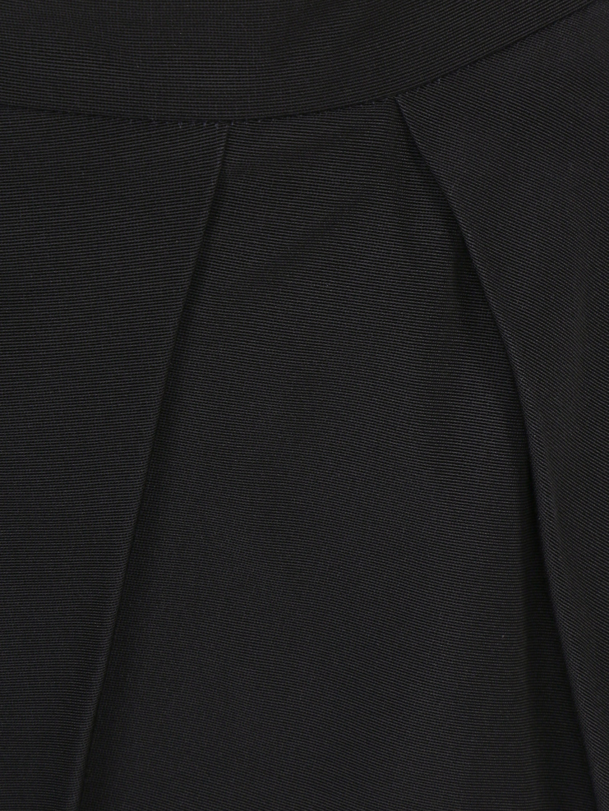 Юбка из смешанного хлопка со встречными складками MC Alexander McQueen  –  Деталь1  – Цвет:  Черный