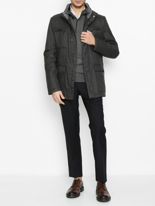Куртка на молнии с карманами Lagerfeld - МодельОбщийВид