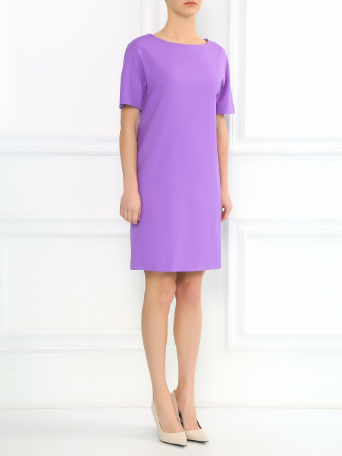 Платье прямого кроя из шерсти Moschino Boutique - Модель Общий вид