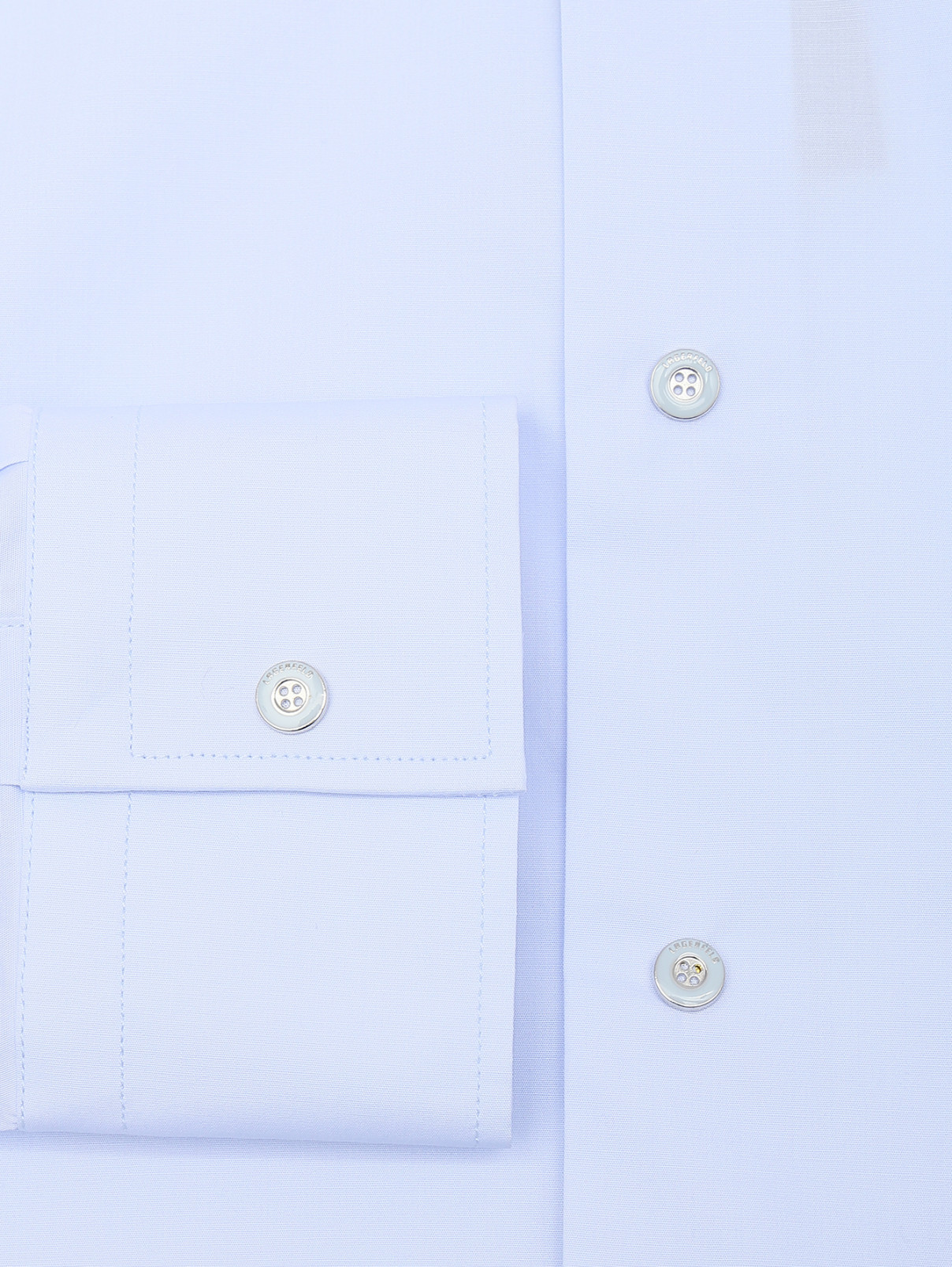 Рубашка из хлопка однотонная Lagerfeld  –  Деталь1