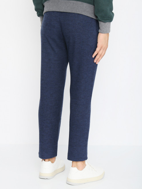 Трикотажные брюки из шерсти с карманами  Isaia - МодельВерхНиз1